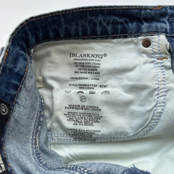 Blank NYC The Barrow Vintage High-Rise Denim Jean Short, 27 - Picture 7 of 8
